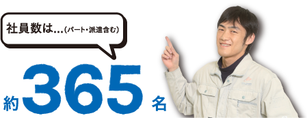 社員数は約300名